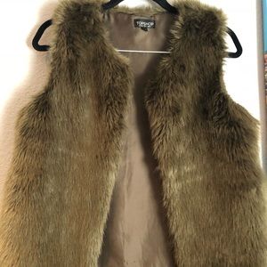 Topshop Faux Fur Vest